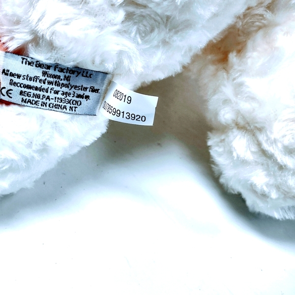 The Bear Factory Signature Collection White 13" Polar Bear Stuffed Plush Toy - Picture 6 of 8